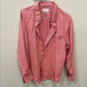Southern Tide Red Gingham Casual Button Down Shirt
